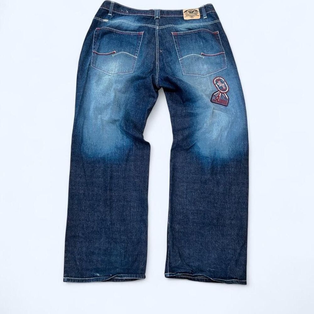 Avirex Men's Blue and Navy Jeans